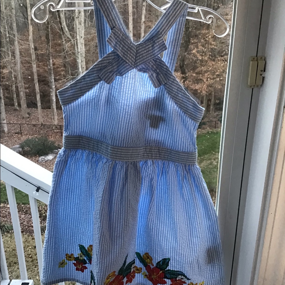 Girls Nautica seersucker sundress size 4T